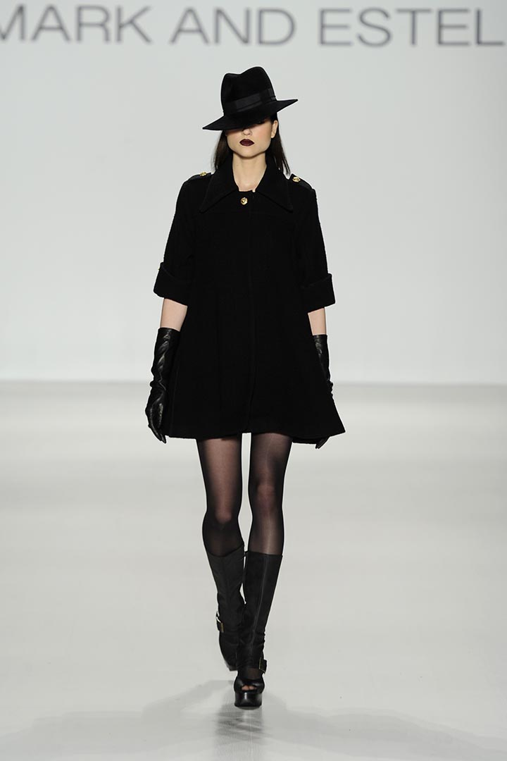 戴着 Fedora Hat 的模特,2014年美国纽约的时装展。(摄:Arun Nevader/Getty)
