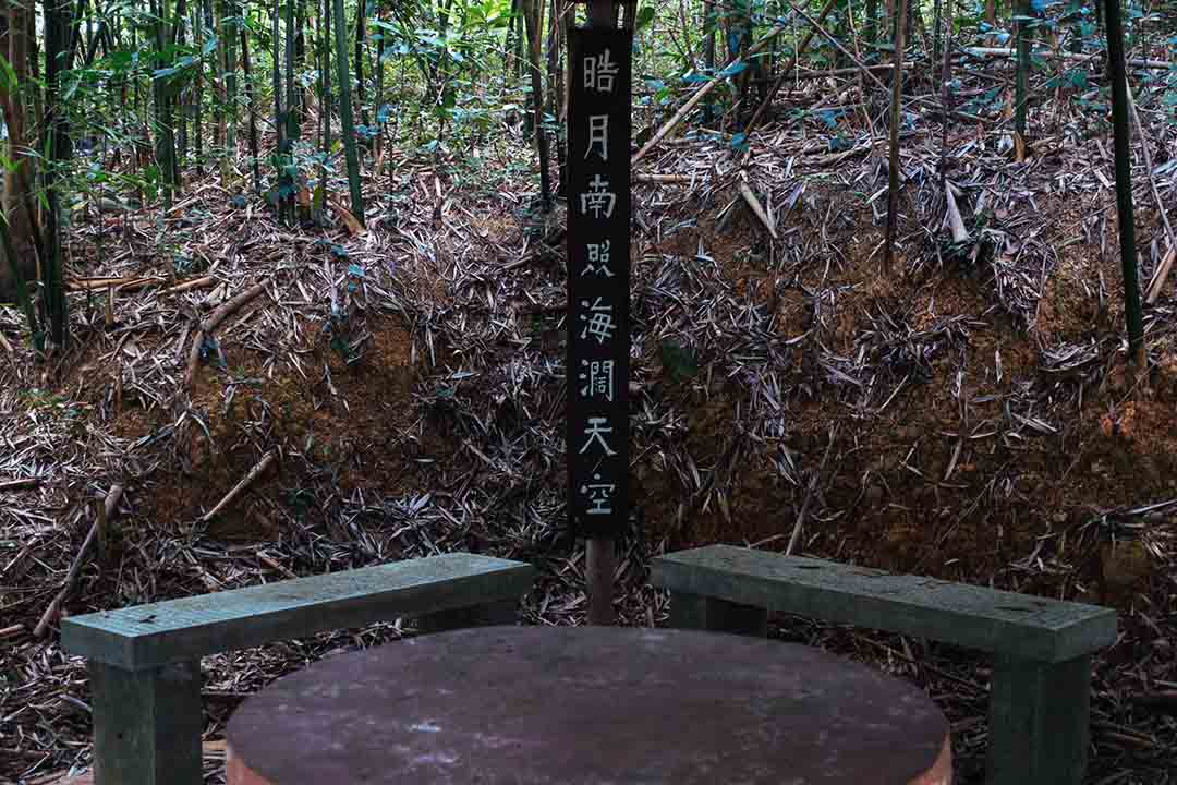 粉岭火车站旁边的蝴蝶山，长者晨运的好地点。摄：卢翊铭/端传媒
