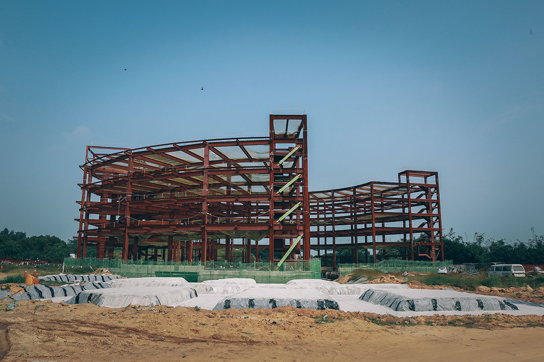 金城鎮其中一個以BOT方式興建的工地。攝：王嘉豪/端傳媒