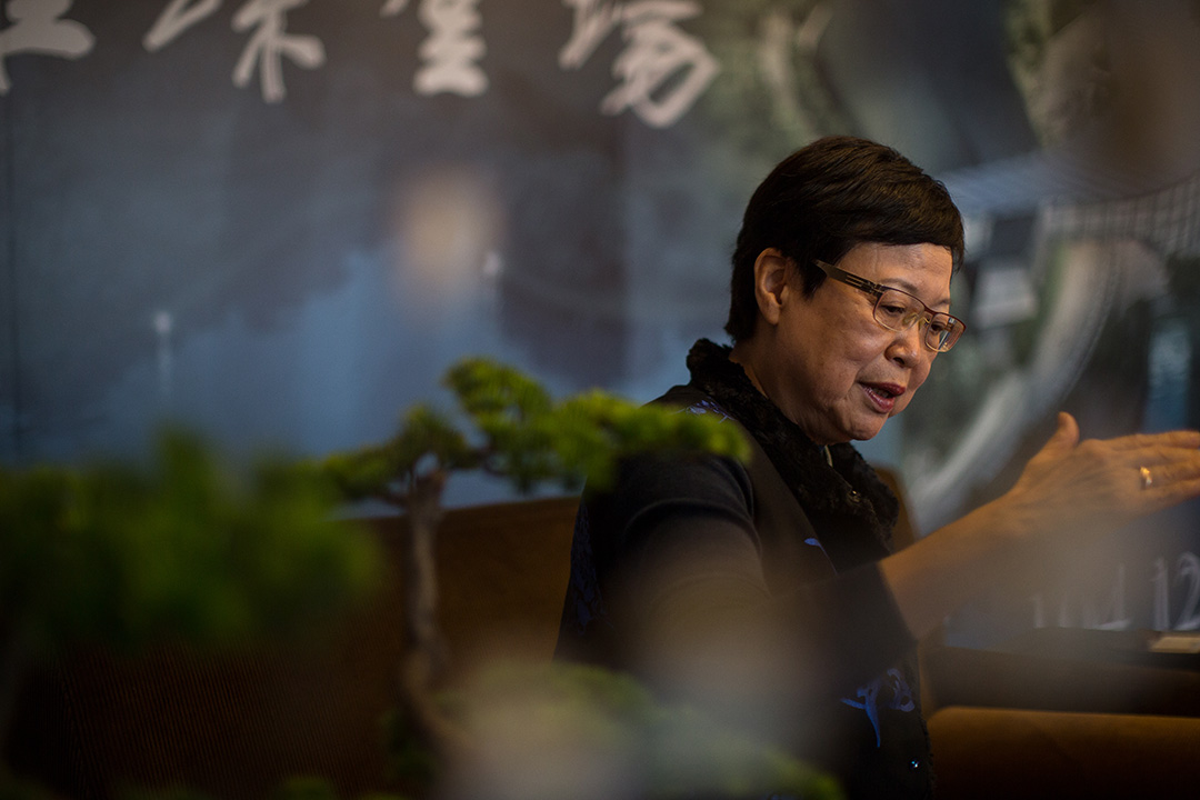 故宮現任院長馮明珠。攝:Billy H.C. Kwok/端傳媒
