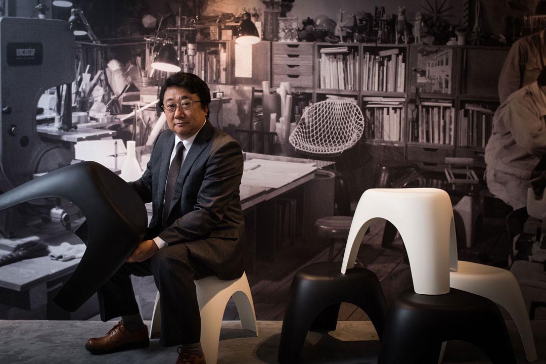柳新一，柳宗理长子，柳工业研究会理事长（摄：Lit Ma / 端传媒）
