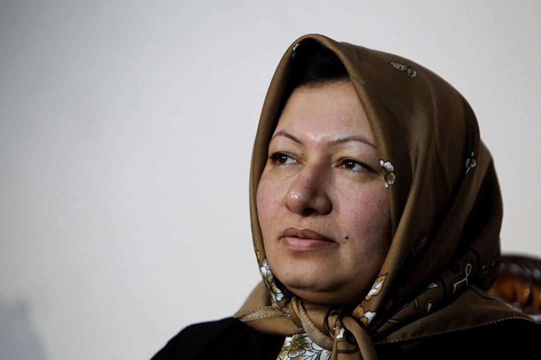 伊朗人權律師Javid Houtan Kian辯護的Sakineh Mohammedi Ashtiani。攝 : Atta Kenare/AFP