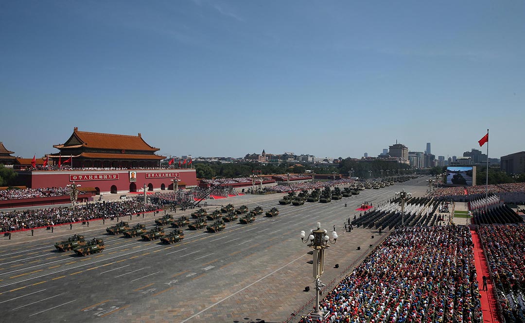 中國人民解放軍大閱兵。 攝 : REUTERS