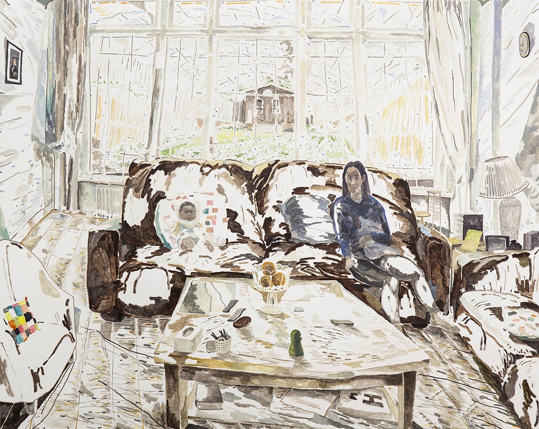 Isla and Haze, Oil on canvas, H160 x 200 cm, 2015。圖片由藝術家提供