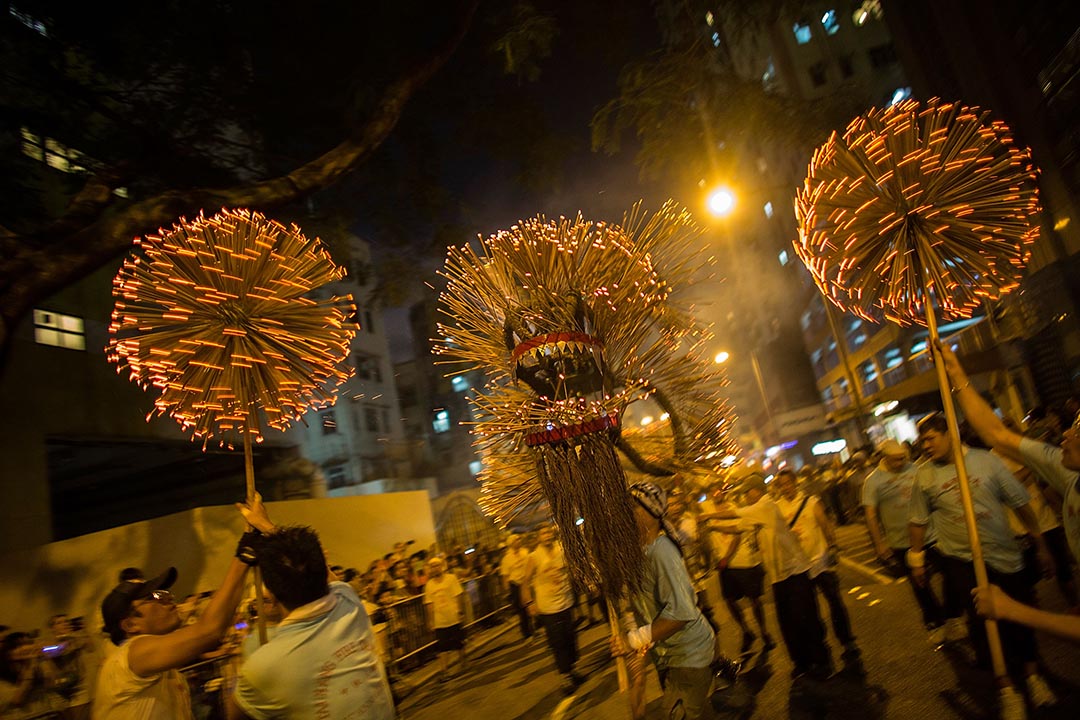 大坑舞火龍。攝：Lam Yik Fei/Getty