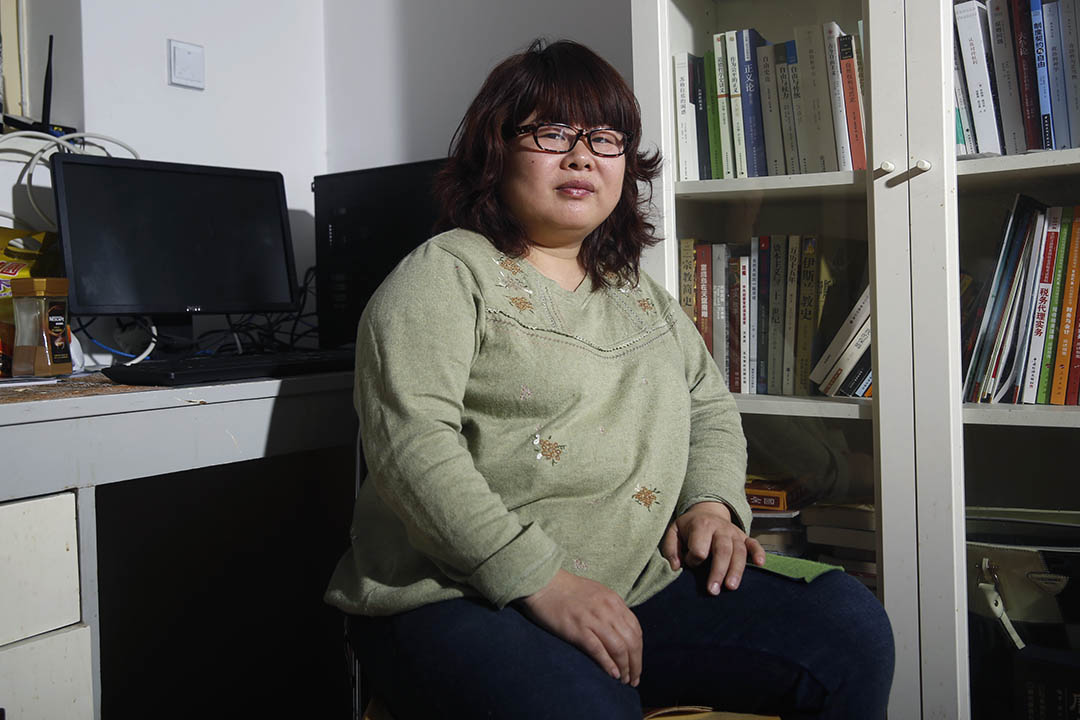 一開始專注性工作者權利、後來越來越多對政治問題發表見解的草根意見領袖葉海燕。攝:Wu Hao/端傳媒
